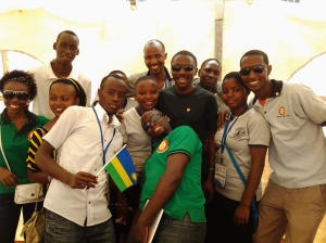 Team Rwanda with UG interactors